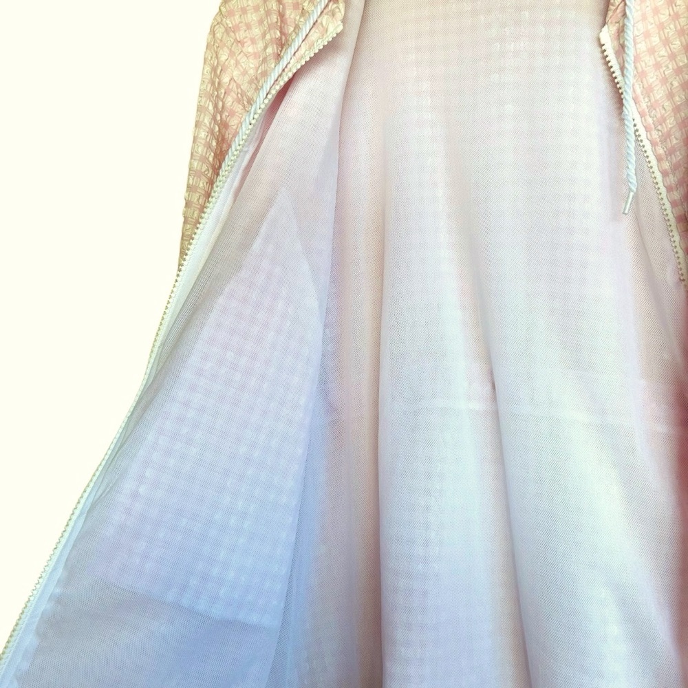 Solid And Striped Pink Gingham Anorak - image 8